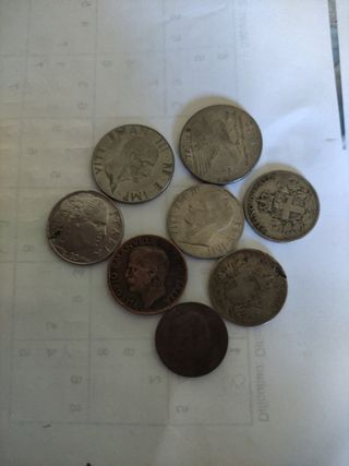 Monedas italianas antiguas,más perfil envío comun