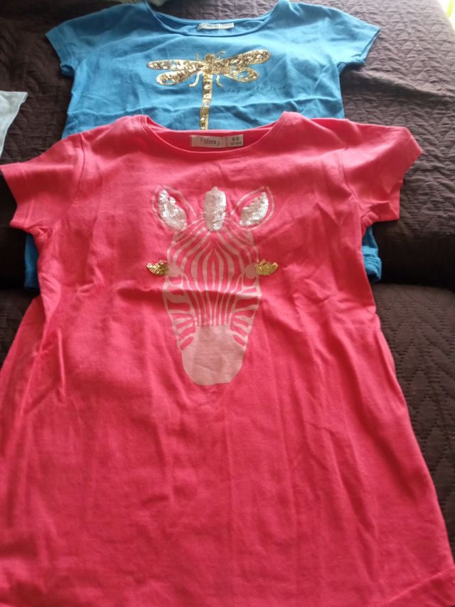 Lote Camisetas 4 und verano niña 7/10