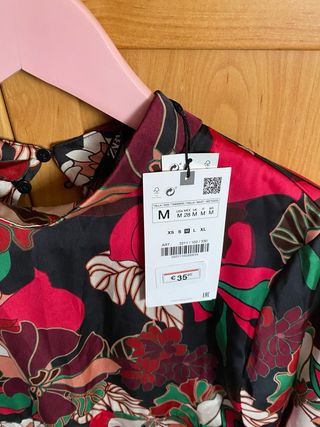 VESTIDO ZARA ESTAMPADO FLORES