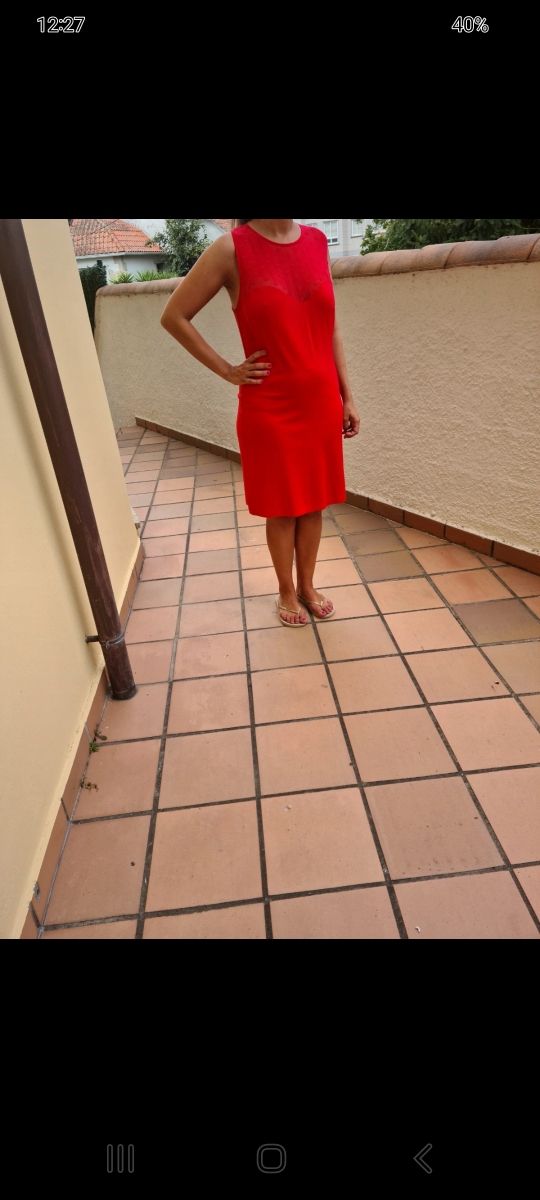 Vestido rojo corto