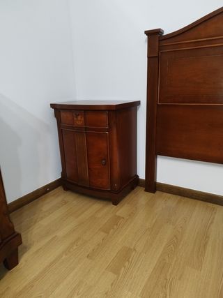 Conjunto muebles nogal para dormitorio