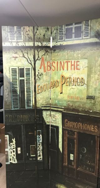 SEPARE A 4 ANTE SU TELA STAMPATA -larghezza 2 mt