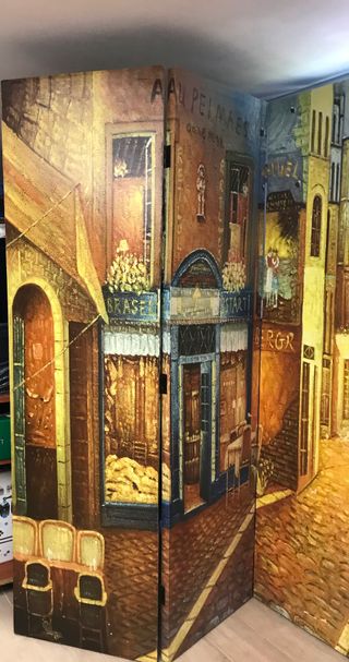 SEPARE A 4 ANTE SU TELA STAMPATA -larghezza 2 mt