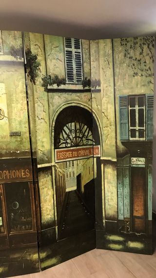 SEPARE A 4 ANTE SU TELA STAMPATA -larghezza 2 mt