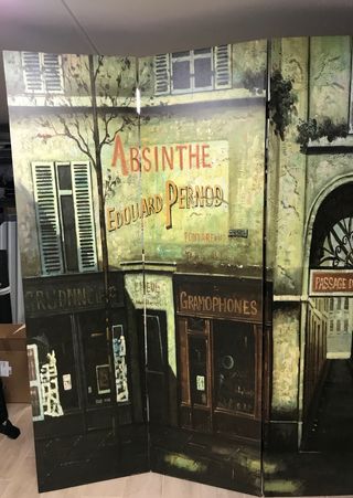 SEPARE A 4 ANTE SU TELA STAMPATA -larghezza 2 mt