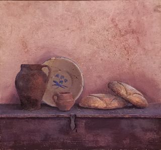 Bodegón sobre baúl