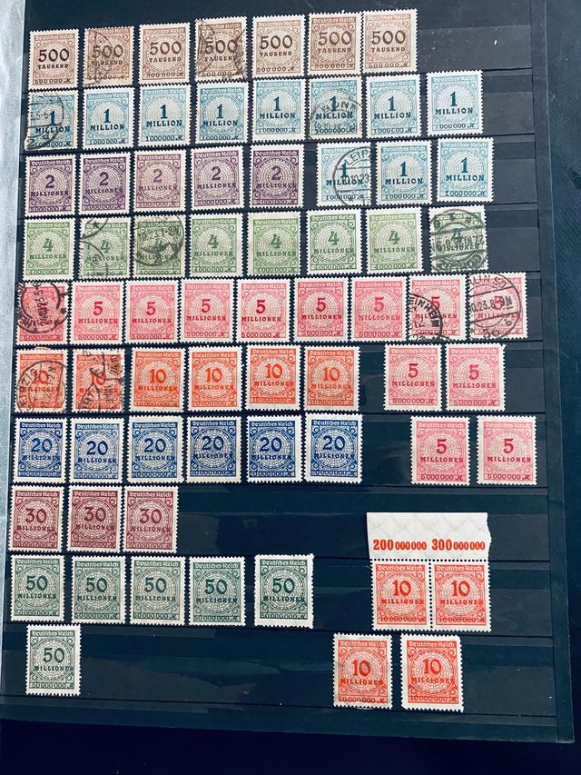 Collezione di francobolli dell'Impero tedesco 1871/1918