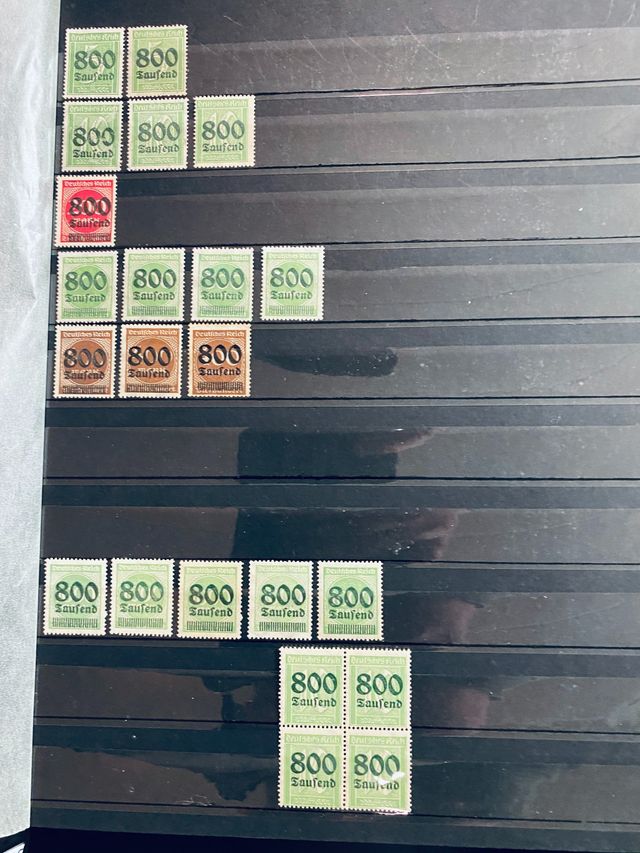 Collezione di francobolli dell'Impero tedesco 1871/1918