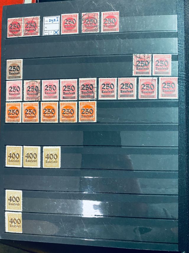 Collezione di francobolli dell'Impero tedesco 1871/1918