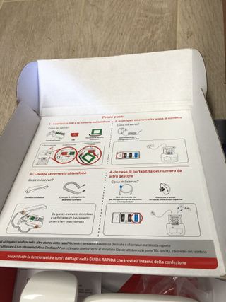 TELEFONO FISSO CON SIM GSM-COLORE BIANCO