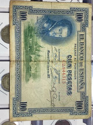 100 pesetas España 1925