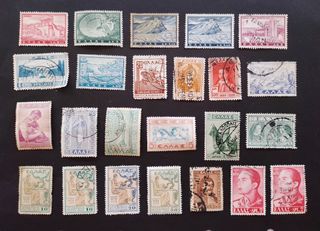 SELLOS DE GRECIA DE DIVERSAS ÉPOCAS.