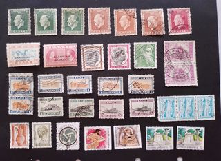 SELLOS DE GRECIA DE DIVERSAS ÉPOCAS.