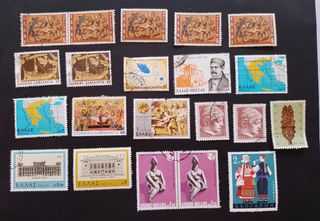 SELLOS DE GRECIA DE DIVERSAS ÉPOCAS.