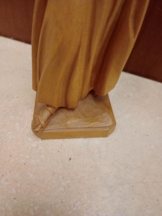 Madonnina in legno con gesù bambino