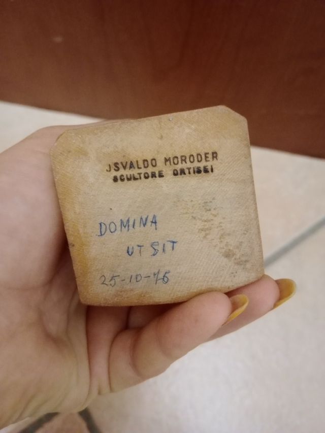 Madonnina in legno con gesù bambino