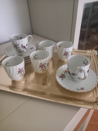 Juego de cafe, jarra y azucarero Bidasoa