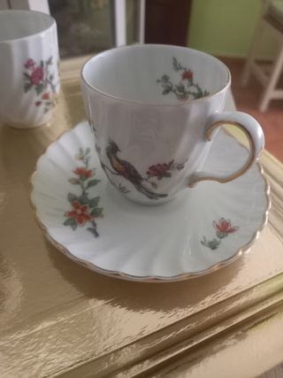 Juego de cafe, jarra y azucarero Bidasoa