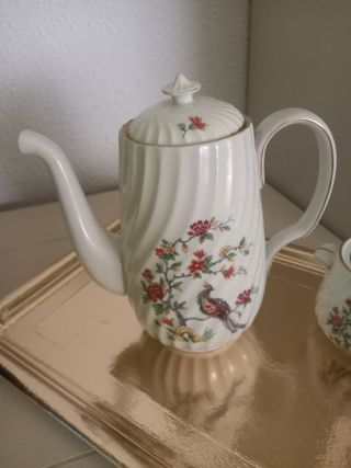 Juego de cafe, jarra y azucarero Bidasoa