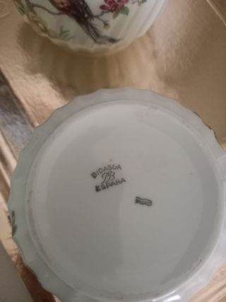 Juego de cafe, jarra y azucarero Bidasoa