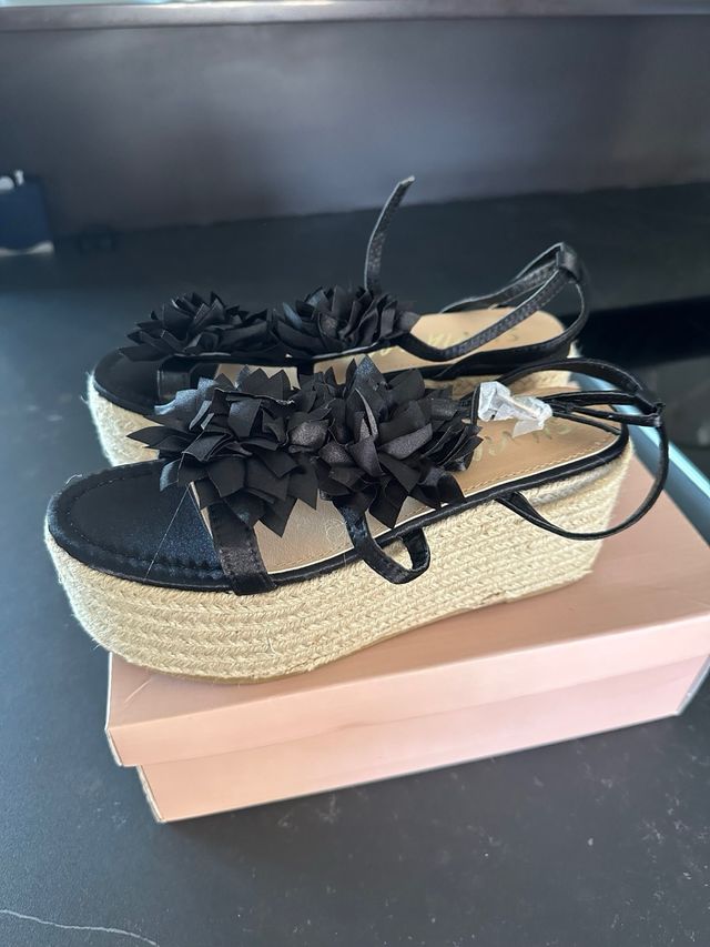 Sandalias cuña esparto n37