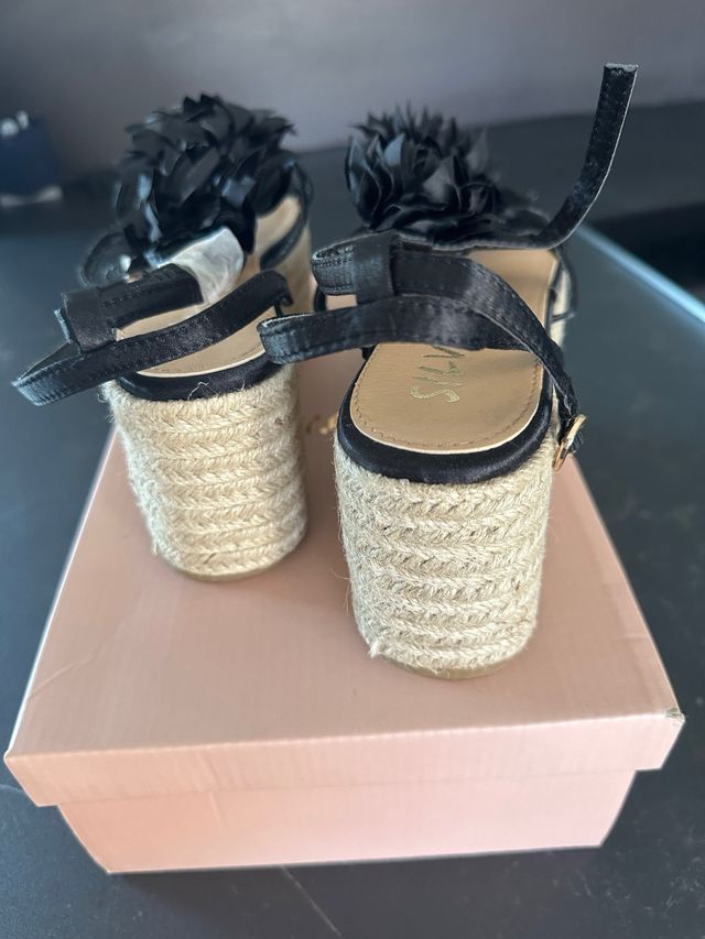 Sandalias cuña esparto n37