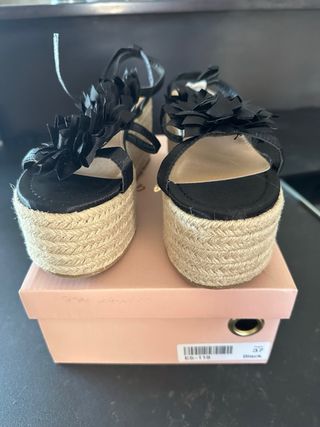 Sandalias cuña esparto n37