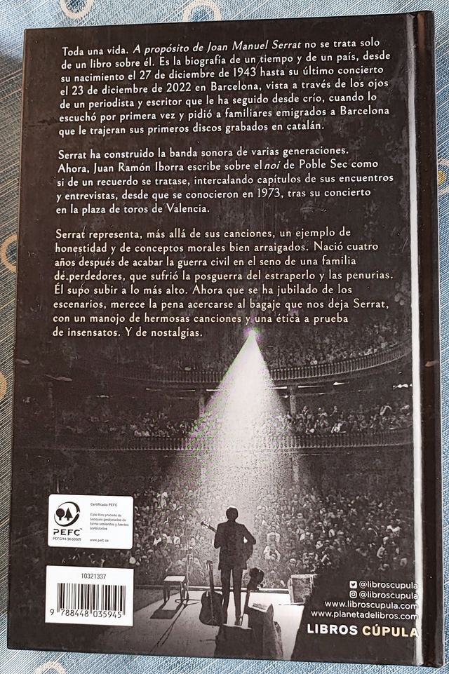 Libro A propósito de Joan Manuel Serrat, 2023