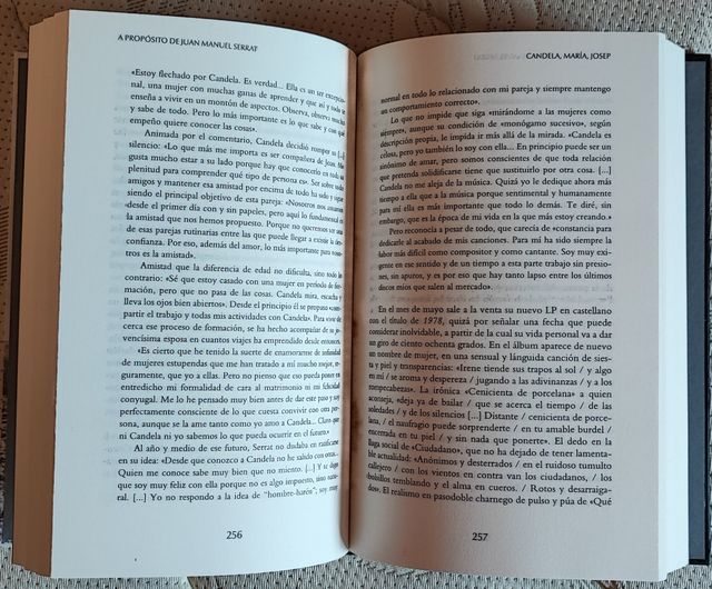 Libro A propósito de Joan Manuel Serrat, 2023