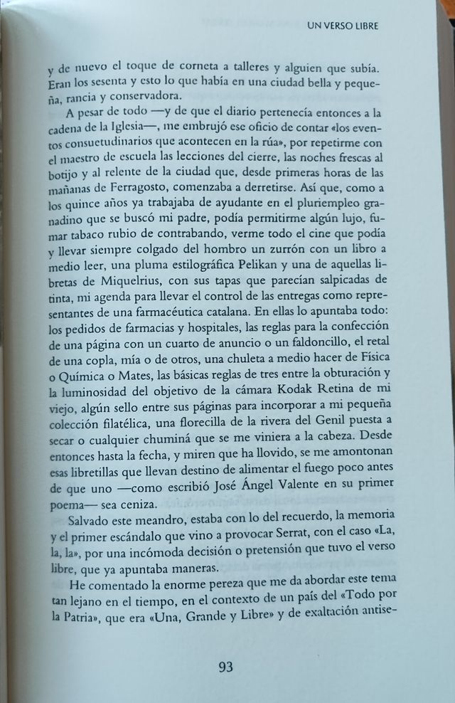 Libro A propósito de Joan Manuel Serrat, 2023