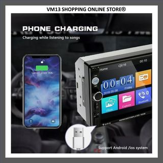 Stereo Auto 2 DIN 7 " HD Touch Screen Display Digi