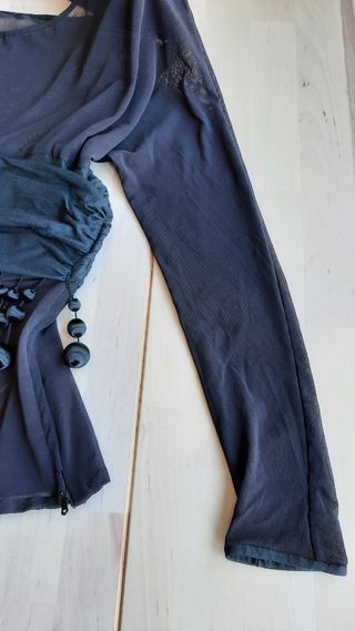 Top negro vintage auténtico Victorio y L