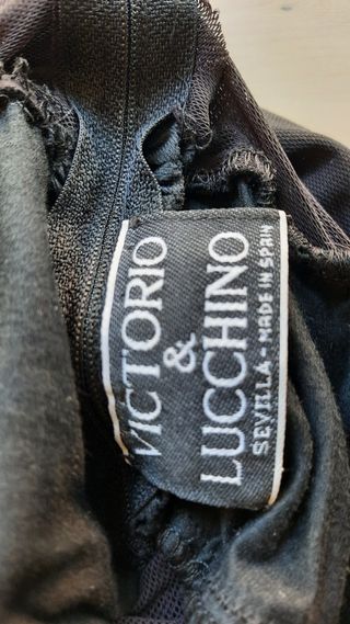Top negro vintage auténtico Victorio y L