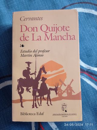 Libro Don Quijote de la Mancha, edición especial.