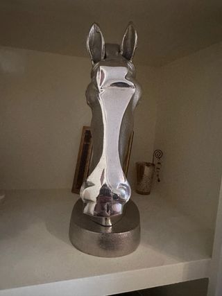 OFERTON! Figura decorativa de diseño CABALLO plata