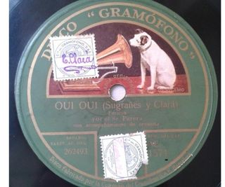 Discos de pizarra para gramófono