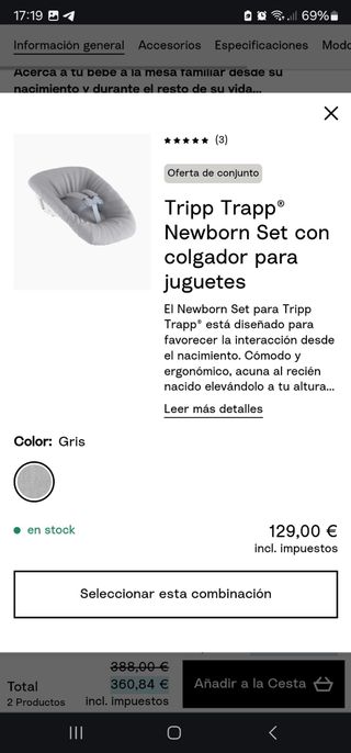 Stokke Set tripp trapp Newborn