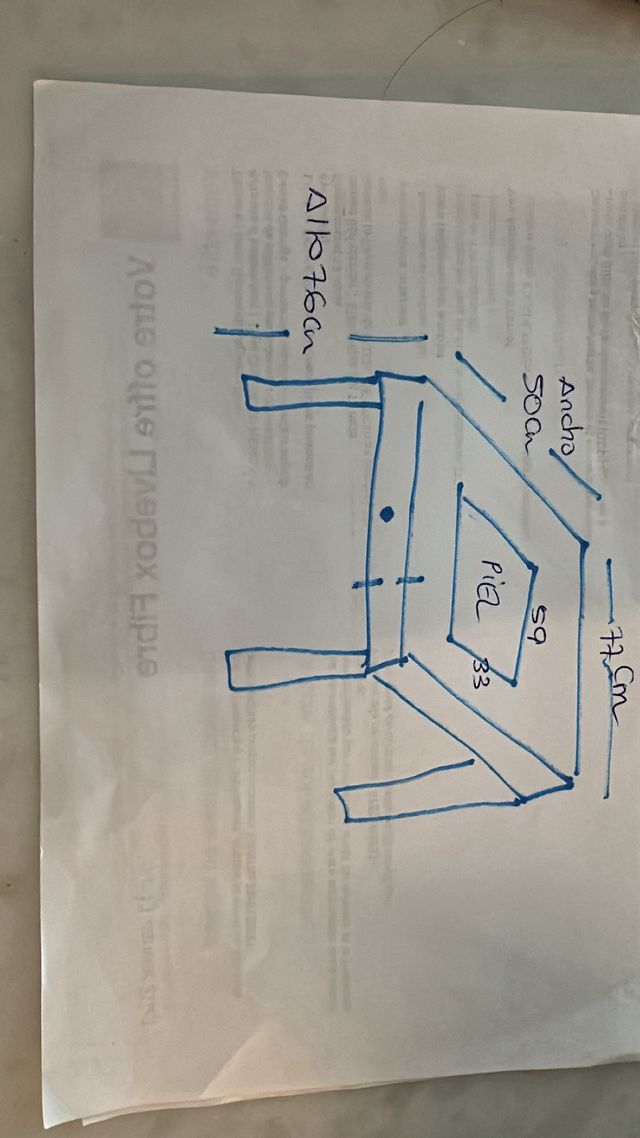 Mesa escritorio estilo luis 15