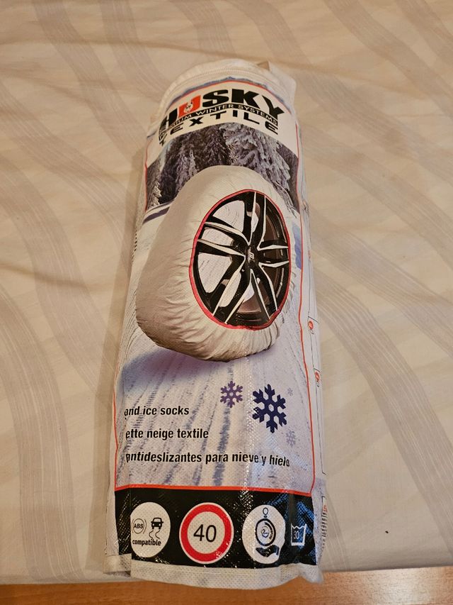 Cadena coche para la nieve ,textil .