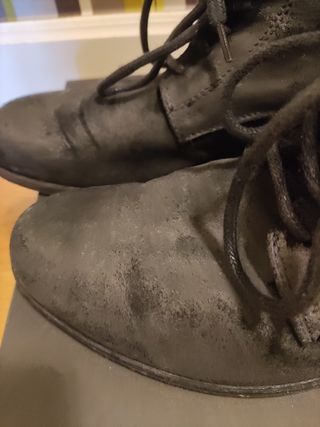 Botines piel efecto desgastado