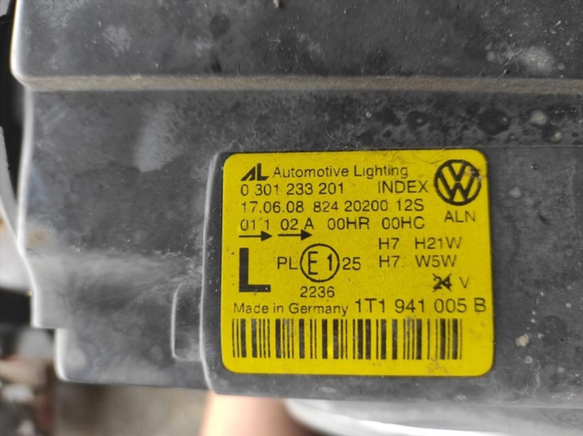Faro izquierdo 1T1941005B Volkswagen Touran y_446