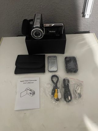 Videocámara con Cámara de Video, Rotación Full HD