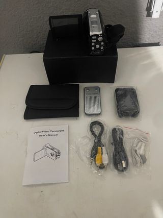 Videocámara con Cámara de Video, Rotación Full HD