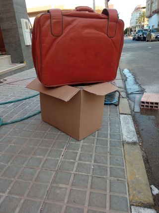 Maleta vintage de piel