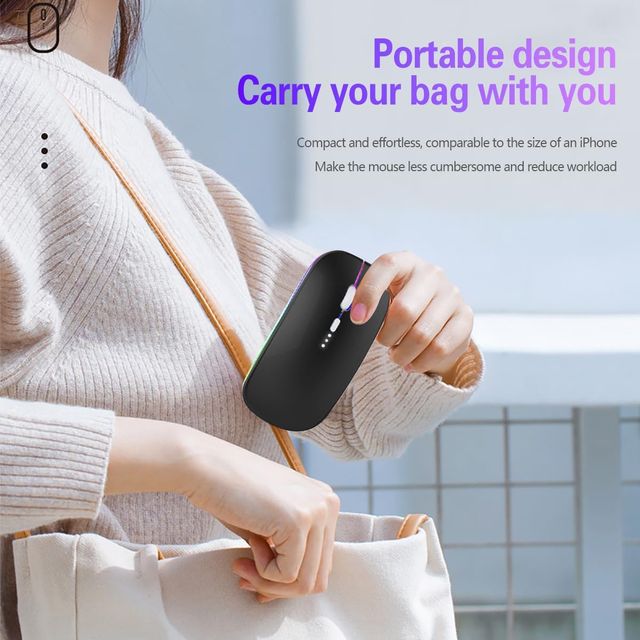 Ratón Inalámbrico Bluetooth 2,4GHz LED NUEVO