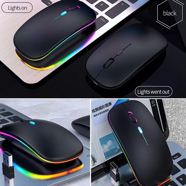 Ratón Inalámbrico Bluetooth 2,4GHz LED NUEVO