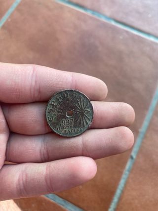 MONEDAS 25 CENTIMOS DE PESETA DE 1937 