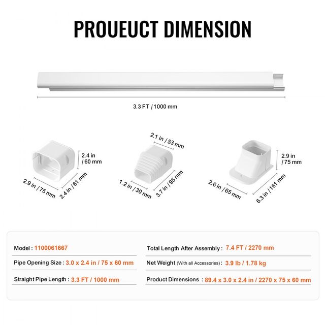 Mini Copertura Split Line, 75 mm di Larghezza 2270