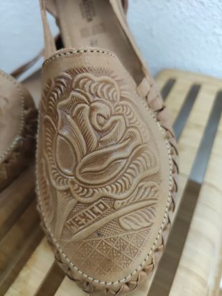 Sandalias mexicanas beige 