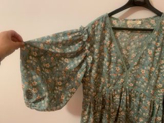 Vestido manga abombada boho Hug&clau